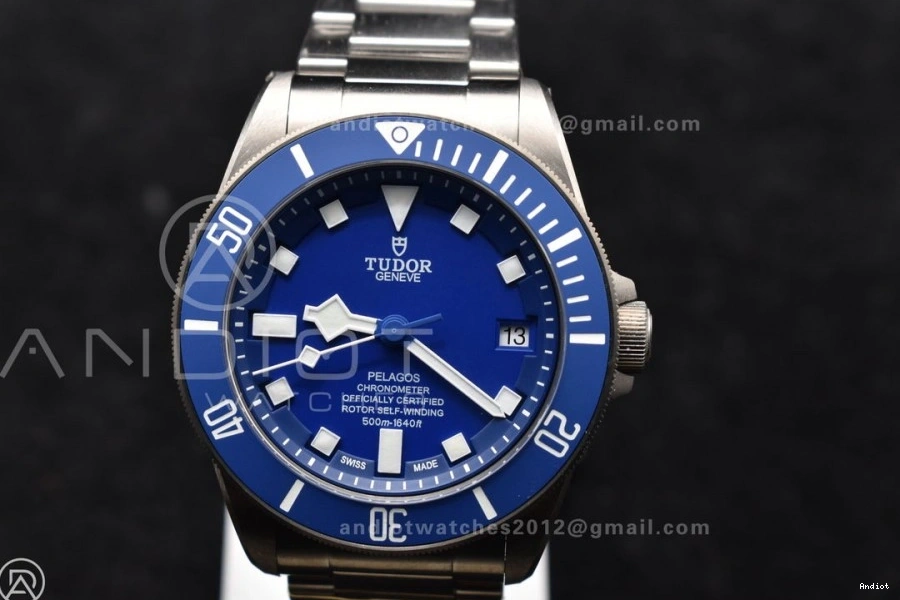 ZF Blue Best V5 A2824 1:1 Bracelet Pelagos Edition on Titanium 1113